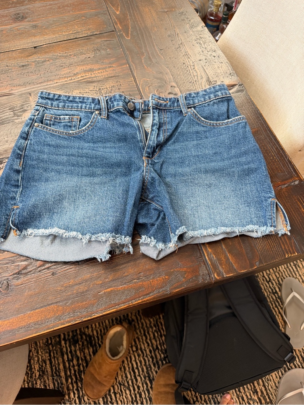 Joe's Jeans Distressed Cutoff Denim Shorts - Blue